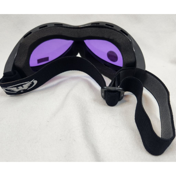 NEW | Motorcycle Googles | Purple and Black | Unisex - Picture 4 of 5